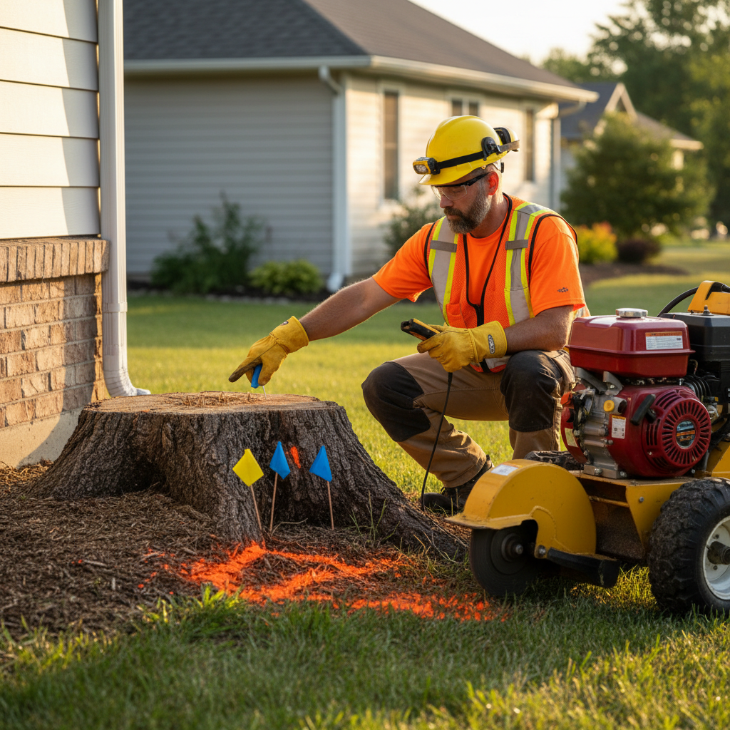 Stump Grinding Near Foundations and Pipes: Minimizing Risk to Infrastructure